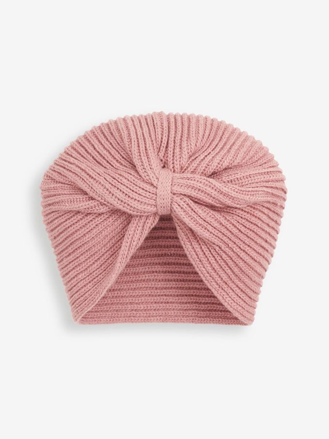 Pink Girls' Knitted Turban (946770) | $16