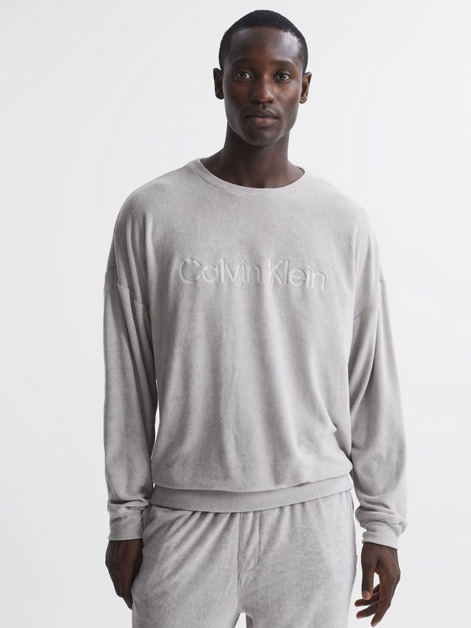 Calvin Klein Underwear Terry Towelling Crew Neck Sweatshirt in Grey (950466) | €42