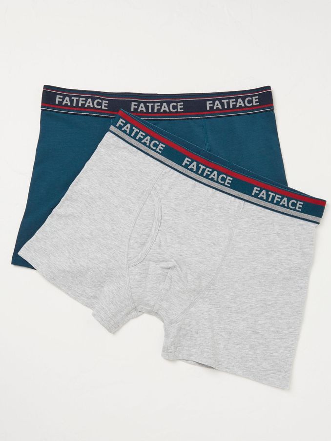 Teal Green Cotton Boxers 2 Pack (952834) | €18