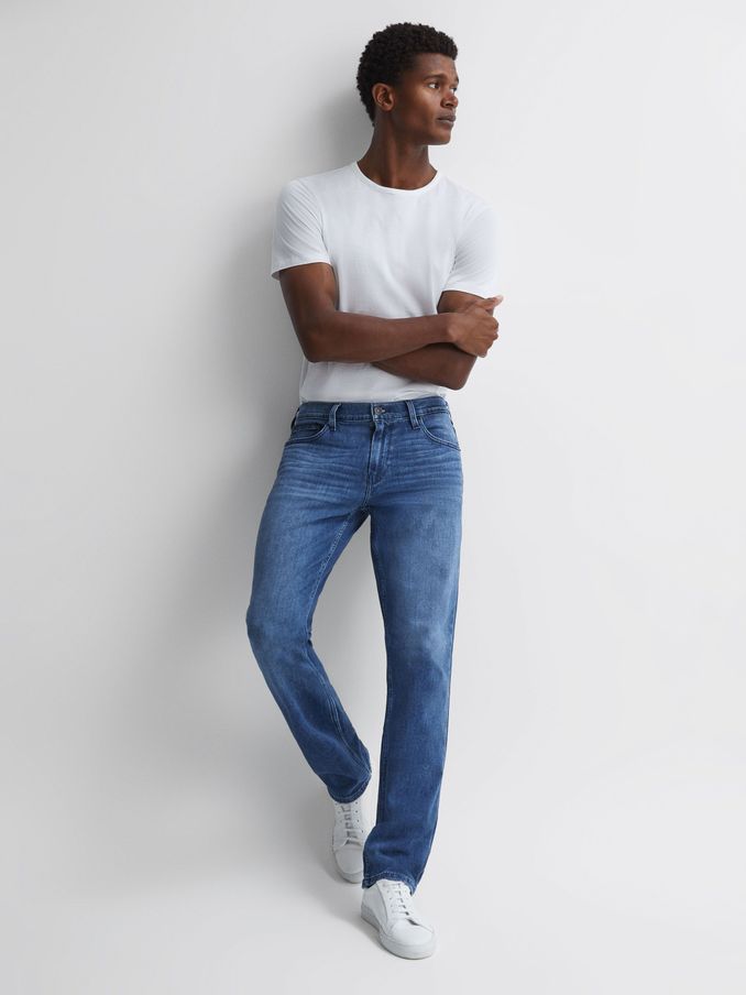 Paige Regular Fit Straight Leg Jeans in Stetson (958150) | €172