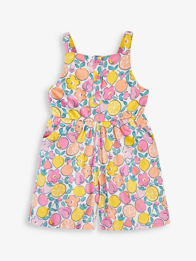 Pink Summer Fruit Print Playsuit (958408) | $15