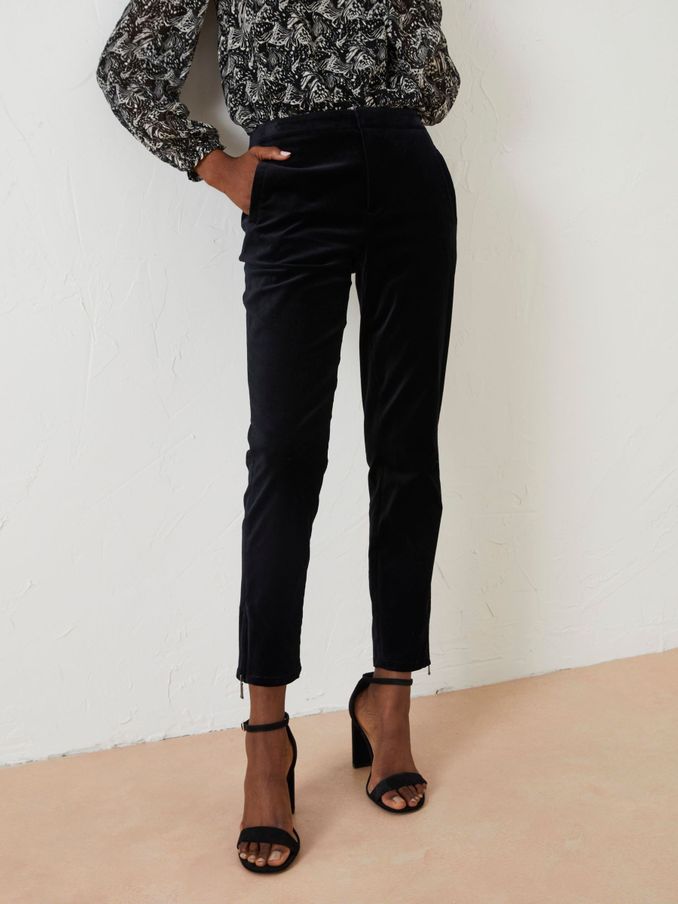 Black Isobelle Velvet Trousers (962750) | €31