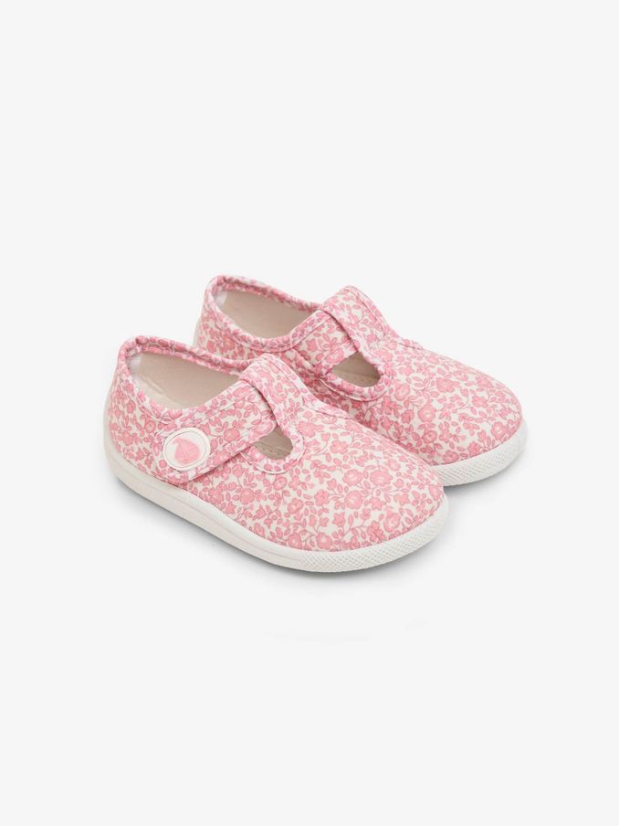 Pink Ditsy Girls' Canvas Summer Shoes (987258) | $16