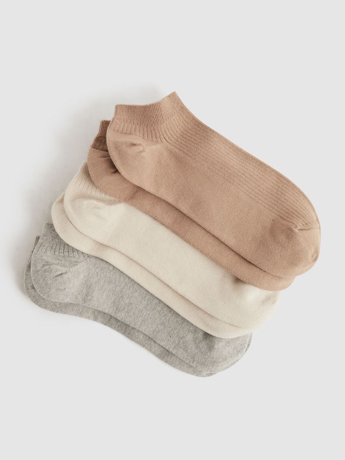 3 Pack of Trainer Socks in Multi (999602) | US$45