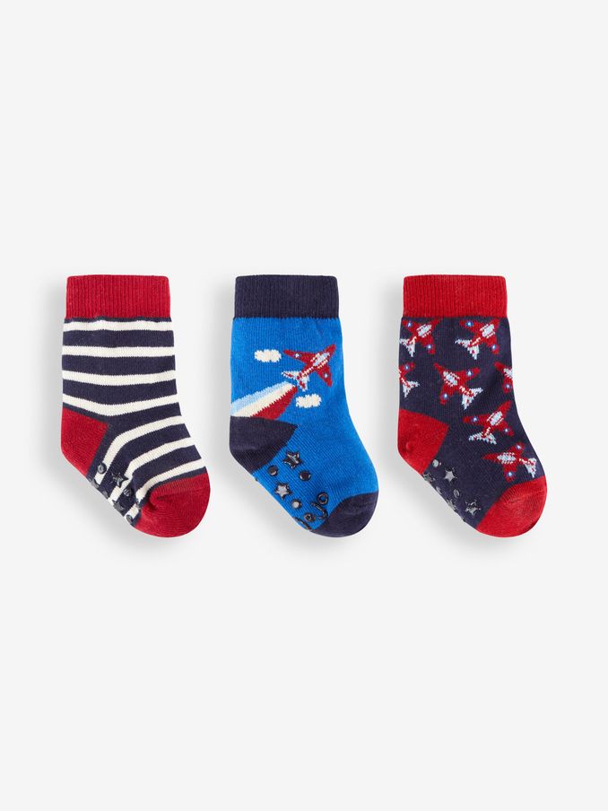 3-Pack Red Arrows Socks in Blue (A94619) | $15