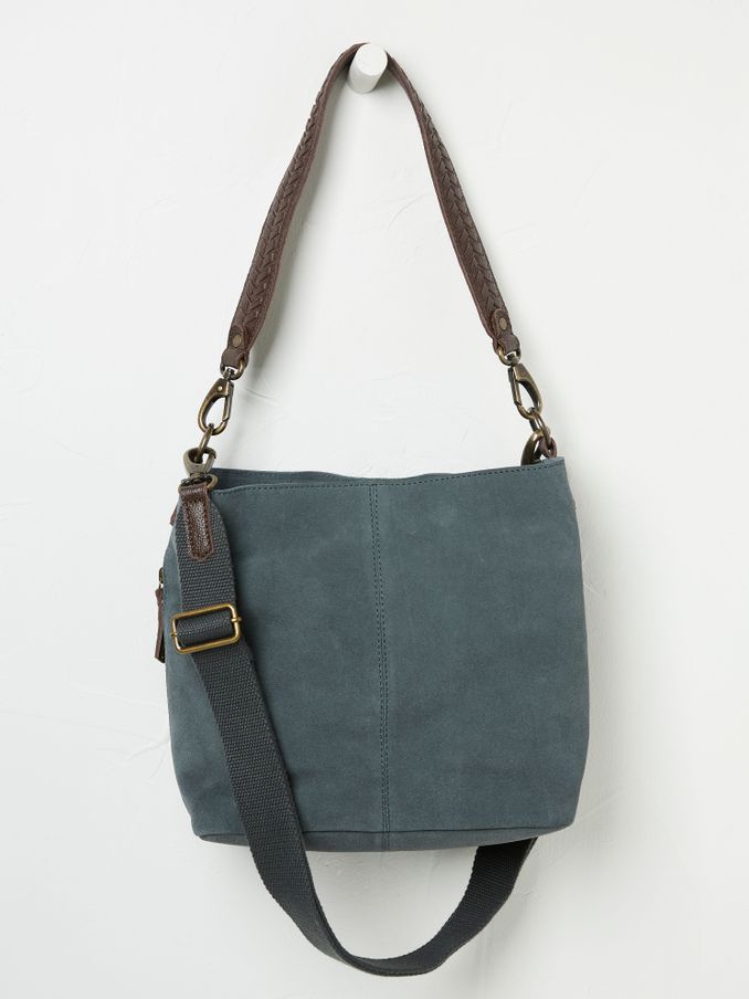 Valletta Teal Blue Shoulder Bag (AA2305) | $103
