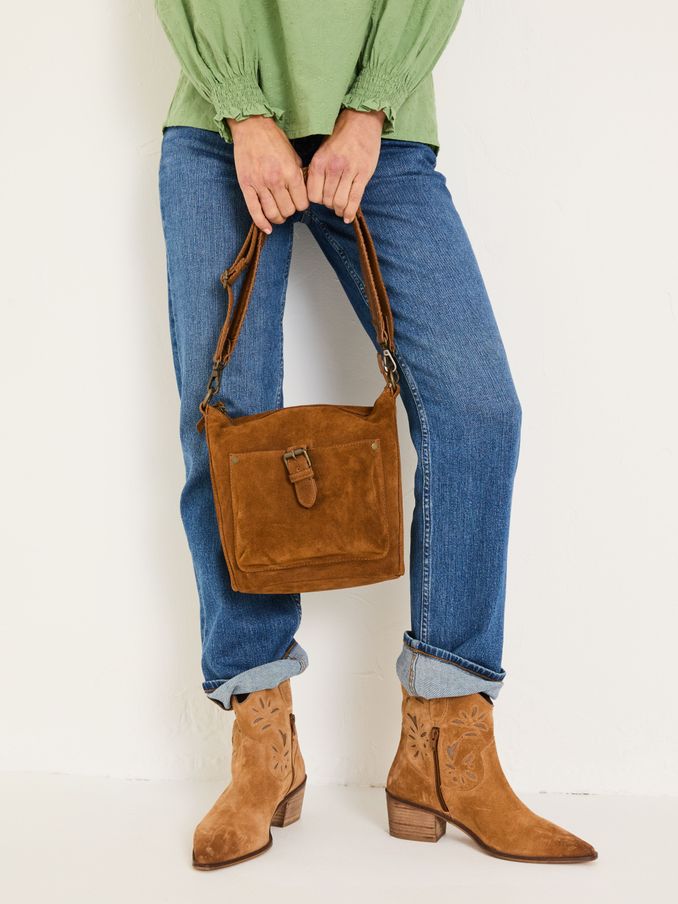 Elle Tan Brown Cross-Body Bag (AA2307) | €62