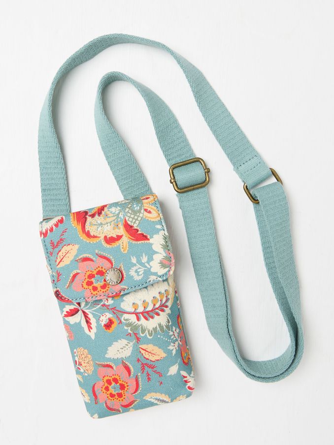 Green Haze Canvas Phone Bag (AA2344) | €33