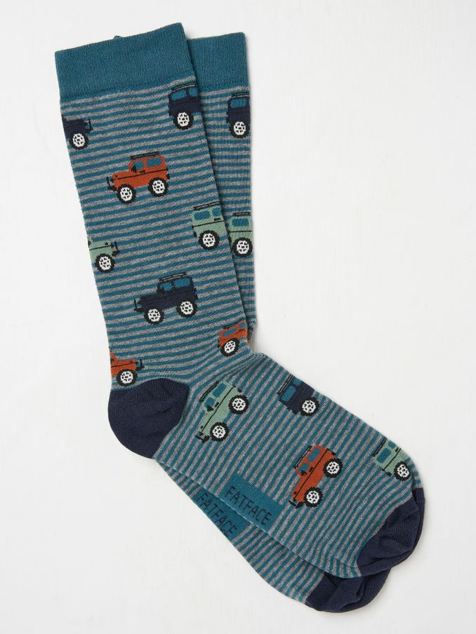Blue Teal Men's Off Roader Socks (AA3557) | €9.50