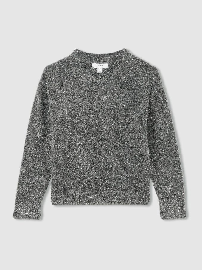 13-14 yrs Tinsel-Yarn Jumper in Silver (AA3617) | US$45
