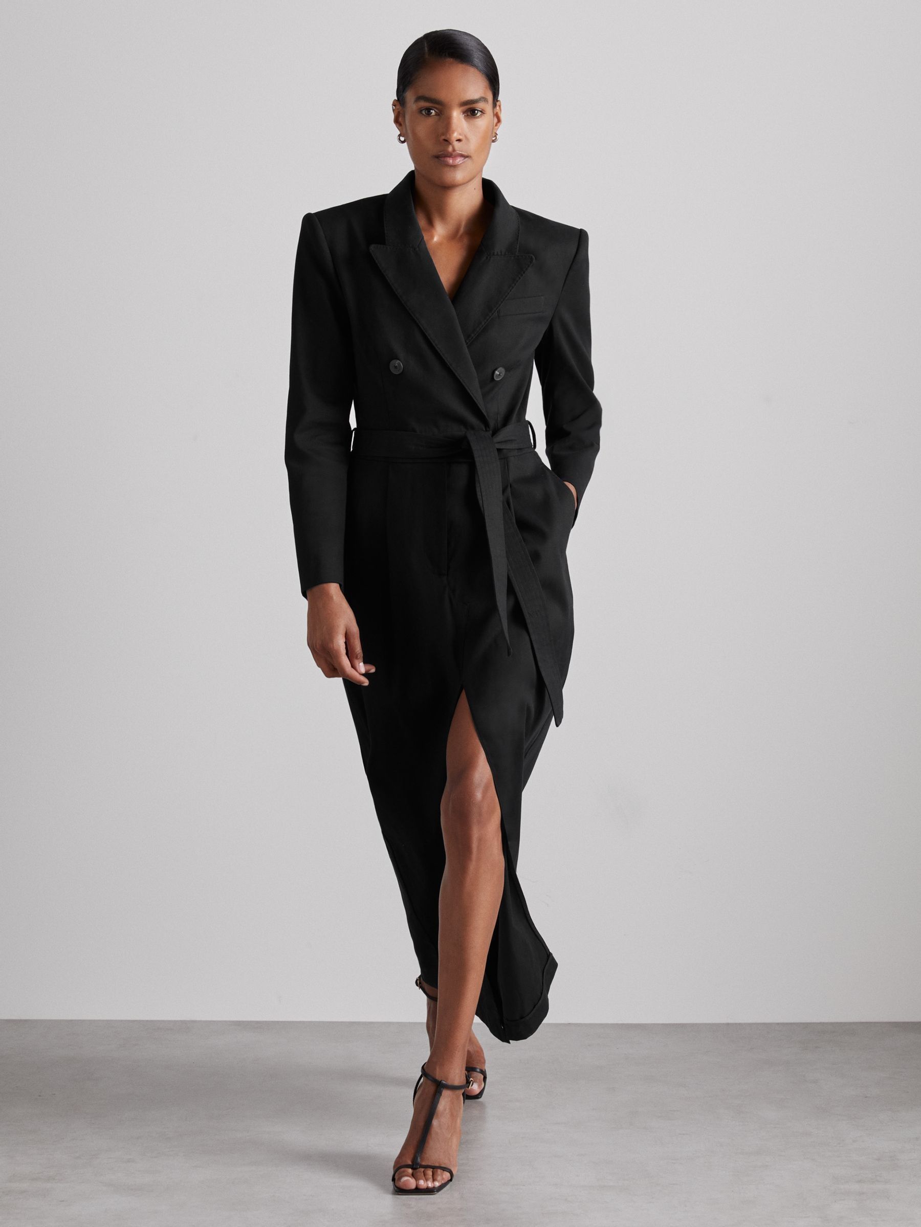 Atelier Cotton-Blend Tailored Dress in Black (AA3635) | €209