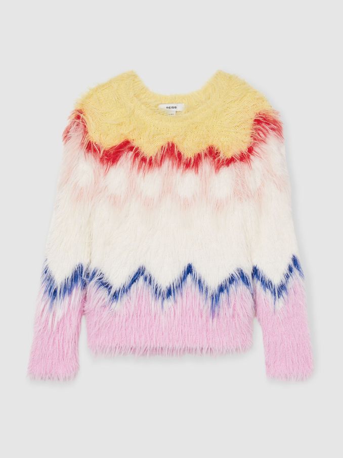 13-14 yrs Fluffy Jumper in Multi (AA3663) | US$38