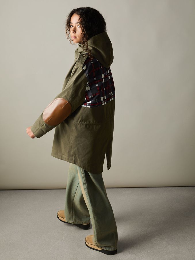 9-13 yrs Katoen-Blend Gabardine Utility Coat in Khaki (AA3675) | € 70