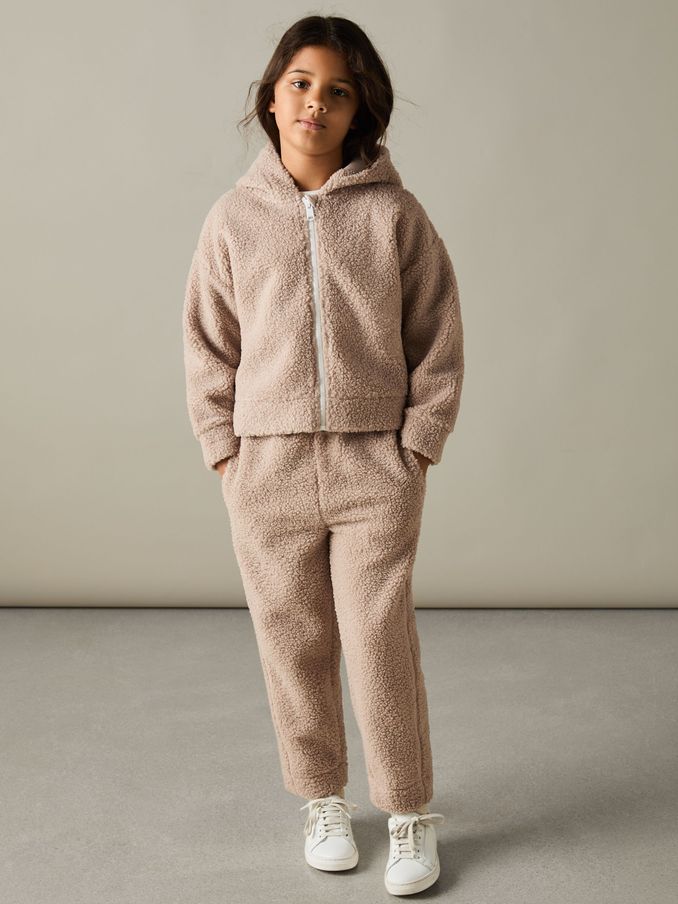 4-9 yrs Fleece Hoodie and Joggers Set in Mink (AA3680) | €95