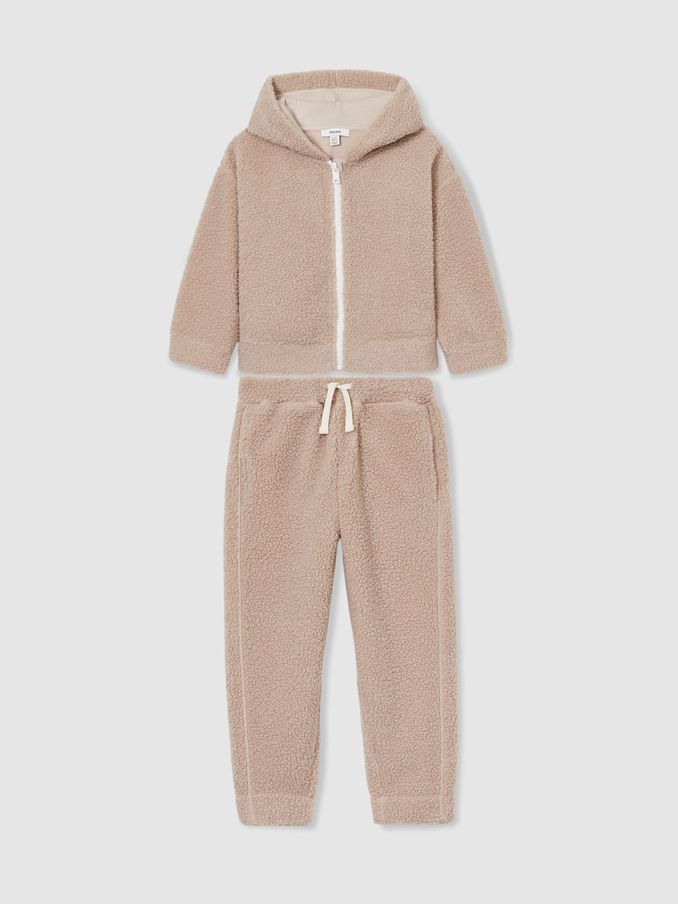 13-14 yrs Fleece Hoodie and Joggers Set in Mink (AA3739) | €120