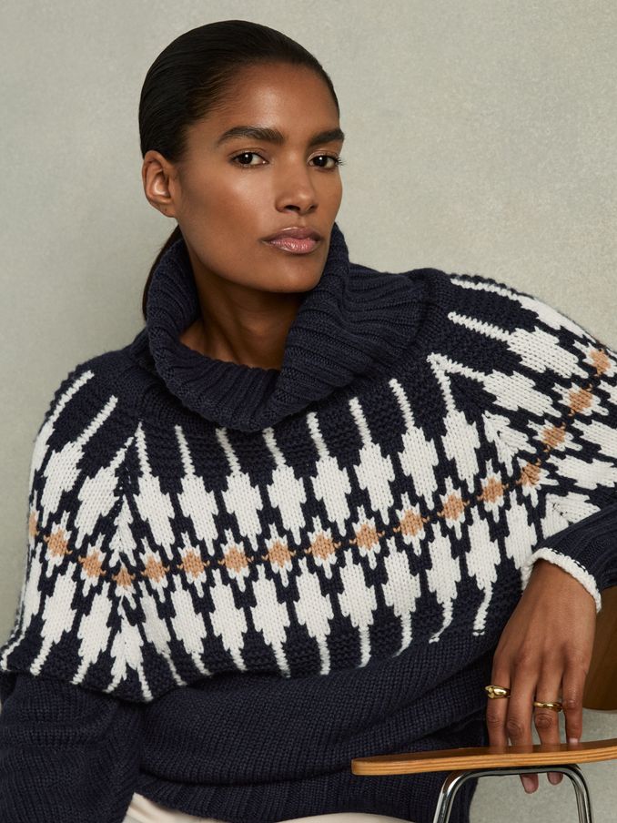 Wool-Blend Jumper in Navy (AA4561) | $141