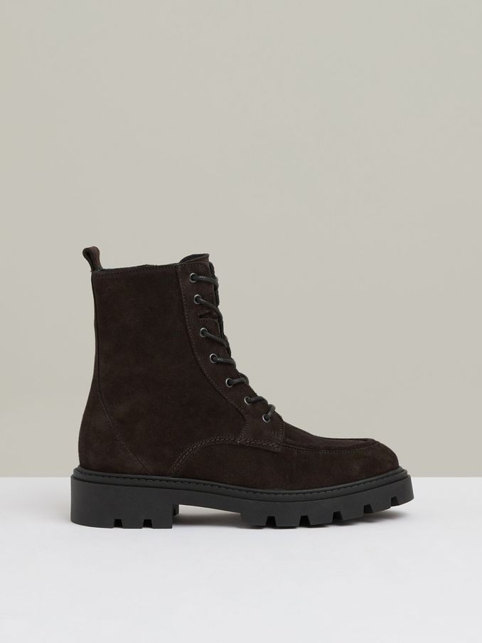Wildleder-Schnürstiefel in Schokolade (AA4568) | 225 €