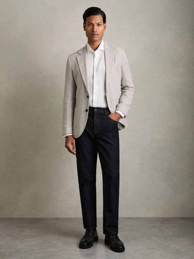 Straight-Leg Jeans in Raw Indigo (AA6701) | $180