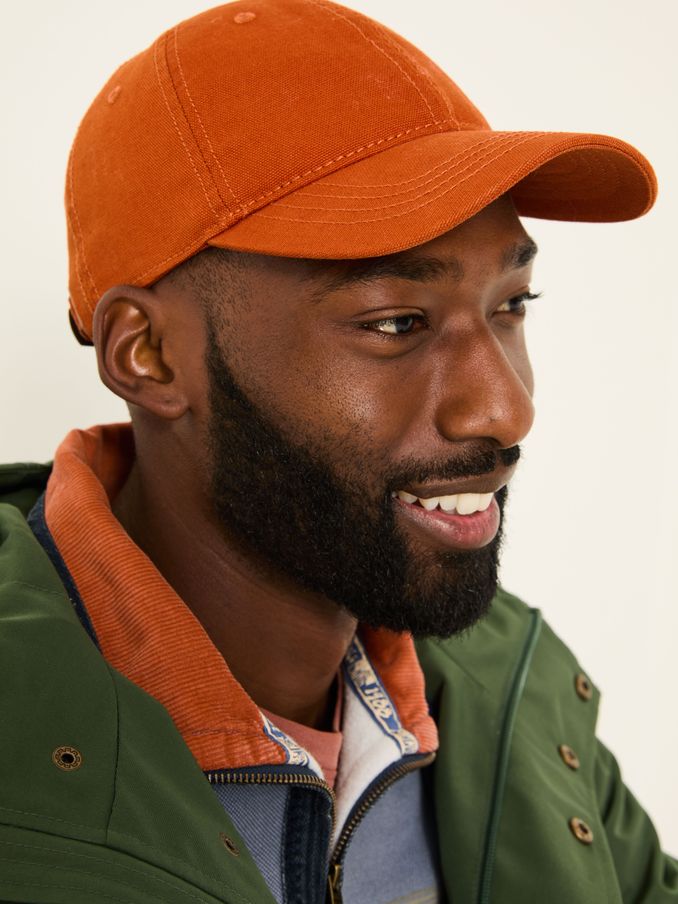 Burnt Orange 100% Cotton Canvas Baseball Cap (AA7077) | $24