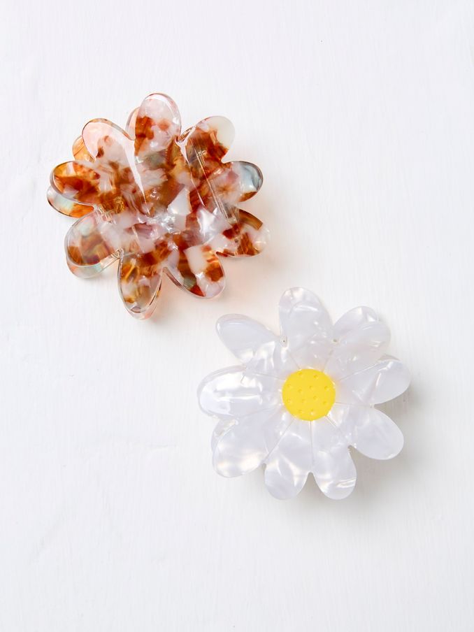 Multi Flower Hair Clips (AA7162) | $16