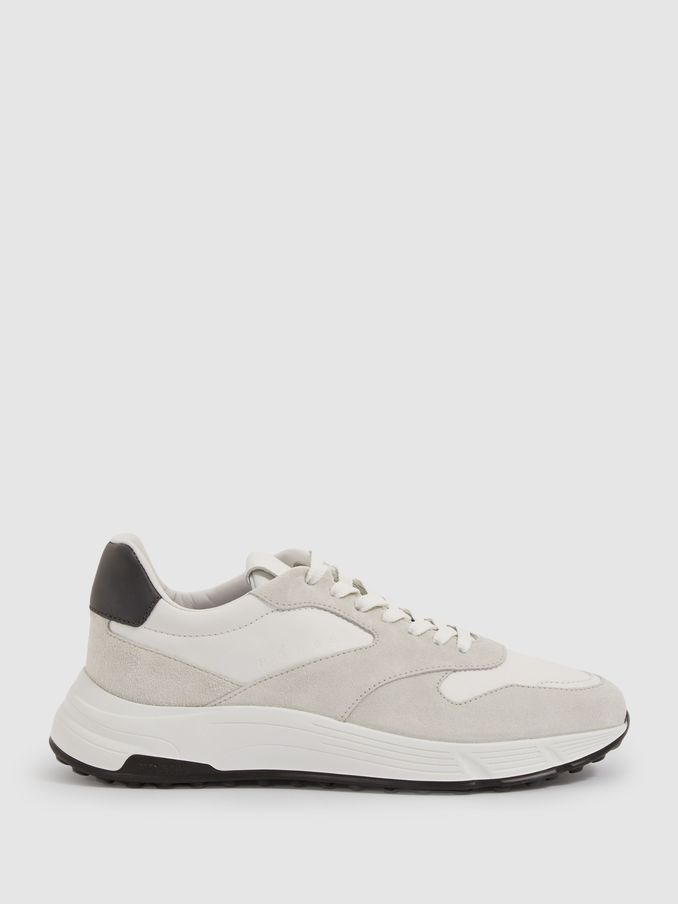 Hogan Suede Technical Trainers in Grey Multi (AA7954) | US$343