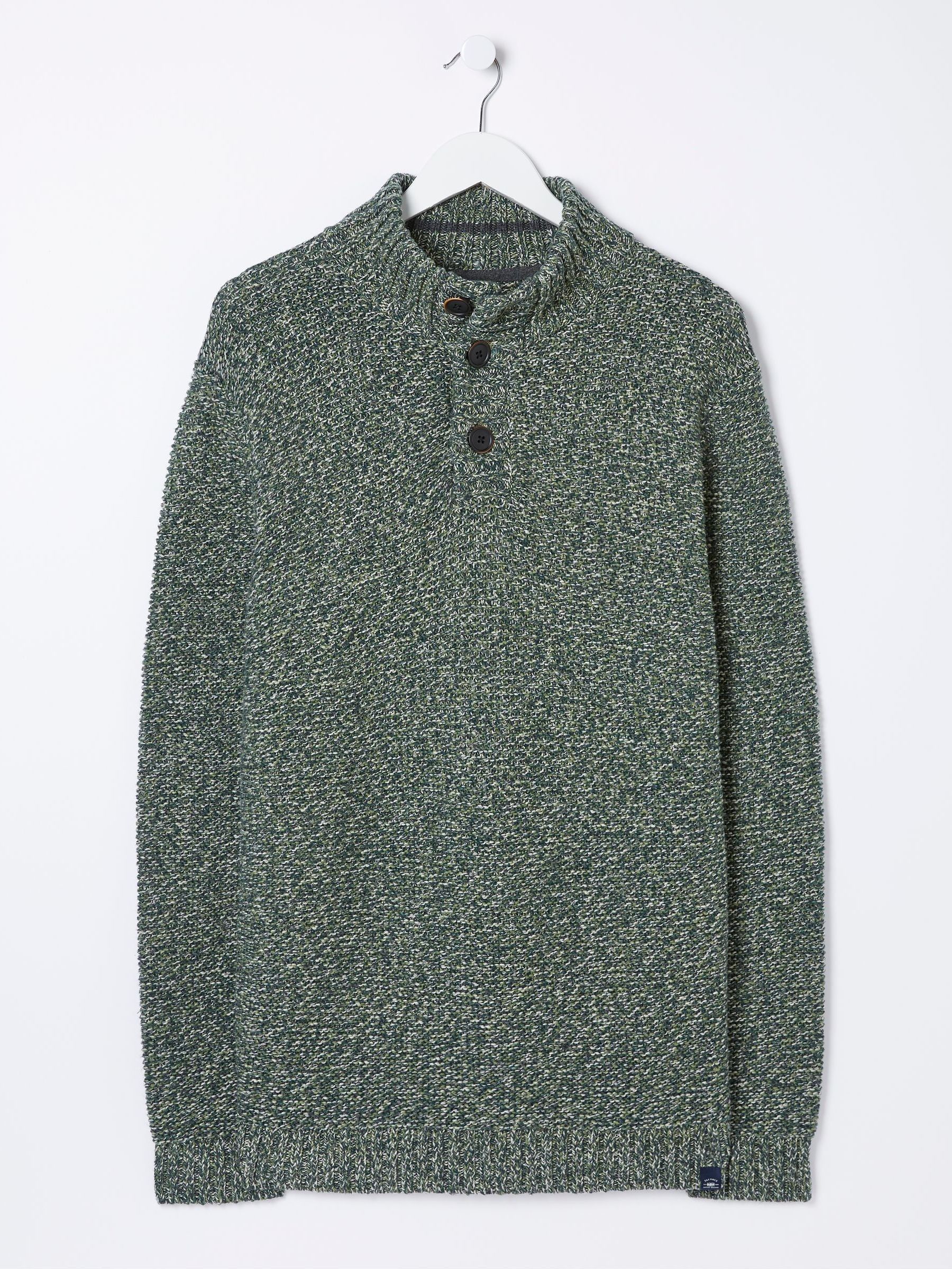 Green Hove Half Neck Jumper (AA9354) | €32