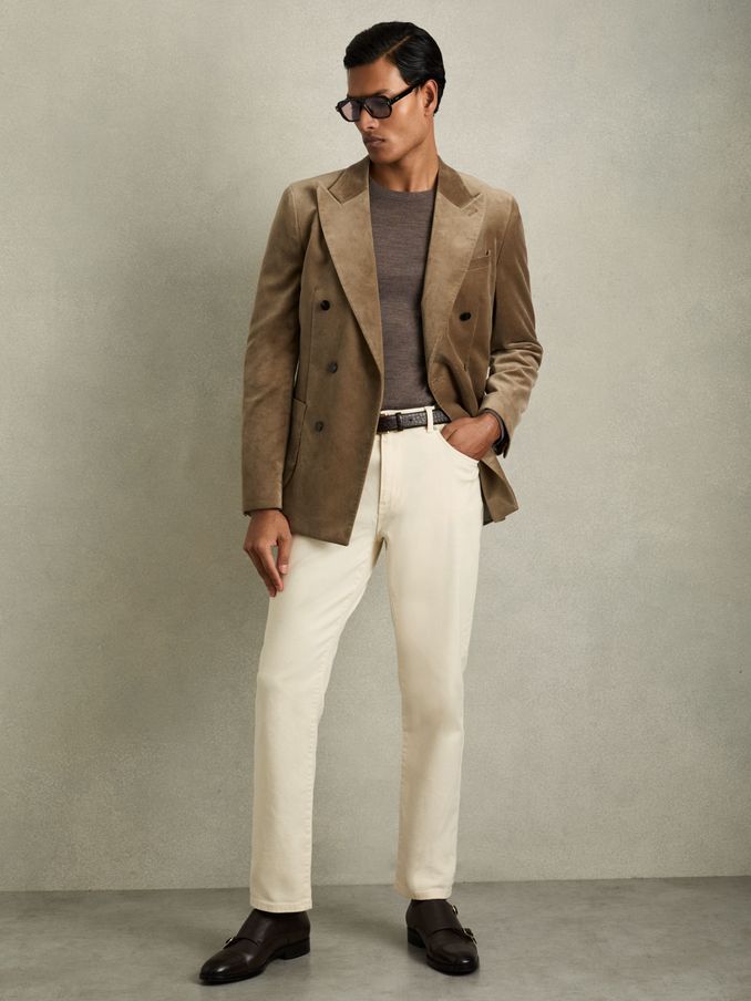 Straight-Leg Jeans in White (AB2023) | $180