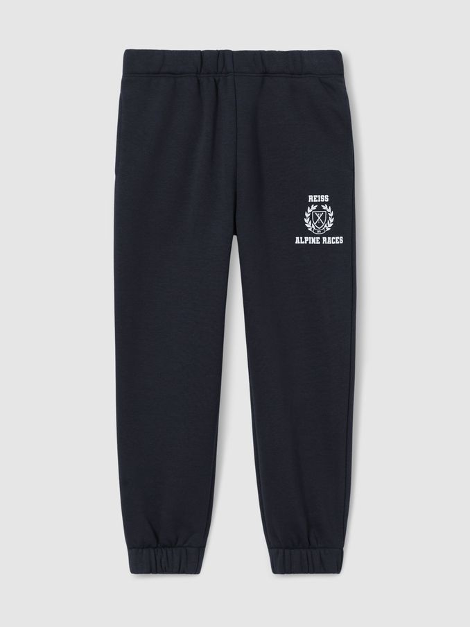 13-14 yrs Cotton-Blend Alpine Races Joggers in Navy/White (AB2438) | US$33