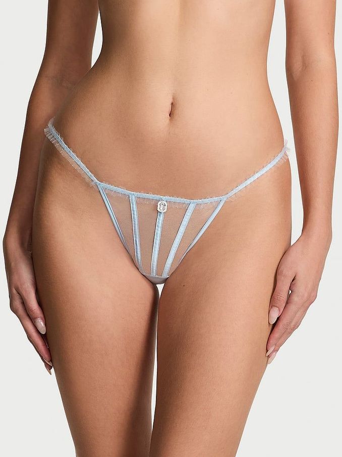 Light Blue Glitter Tulle Knickers (AB2796) | €22.50