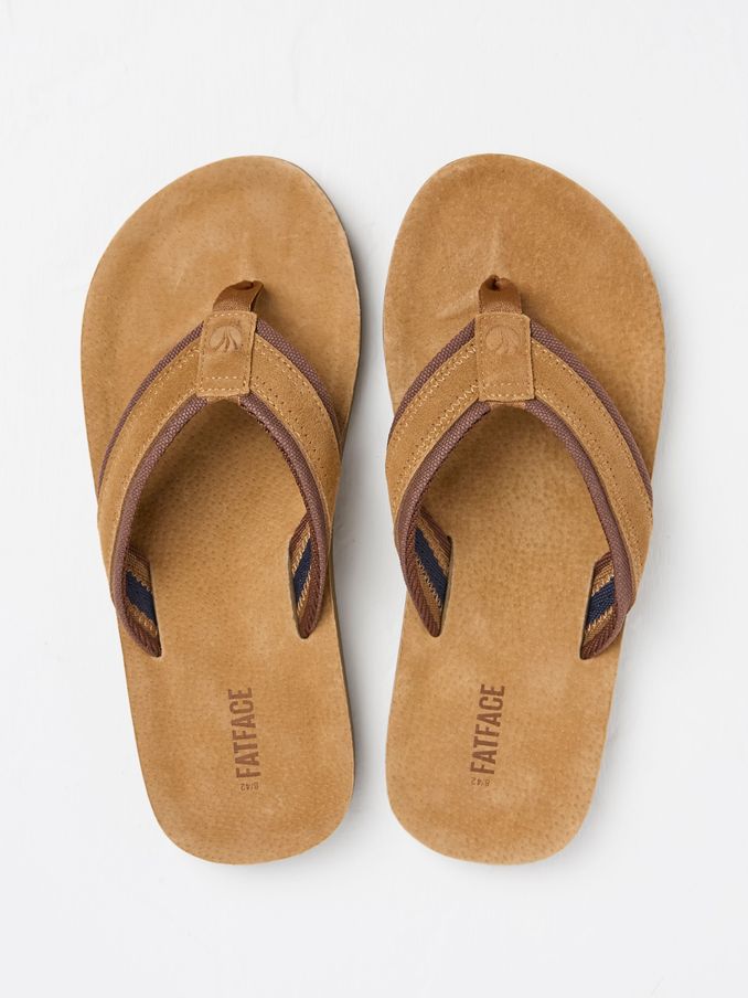 Burcott Tan Brown Flip Flops (AB4127) | €36.50