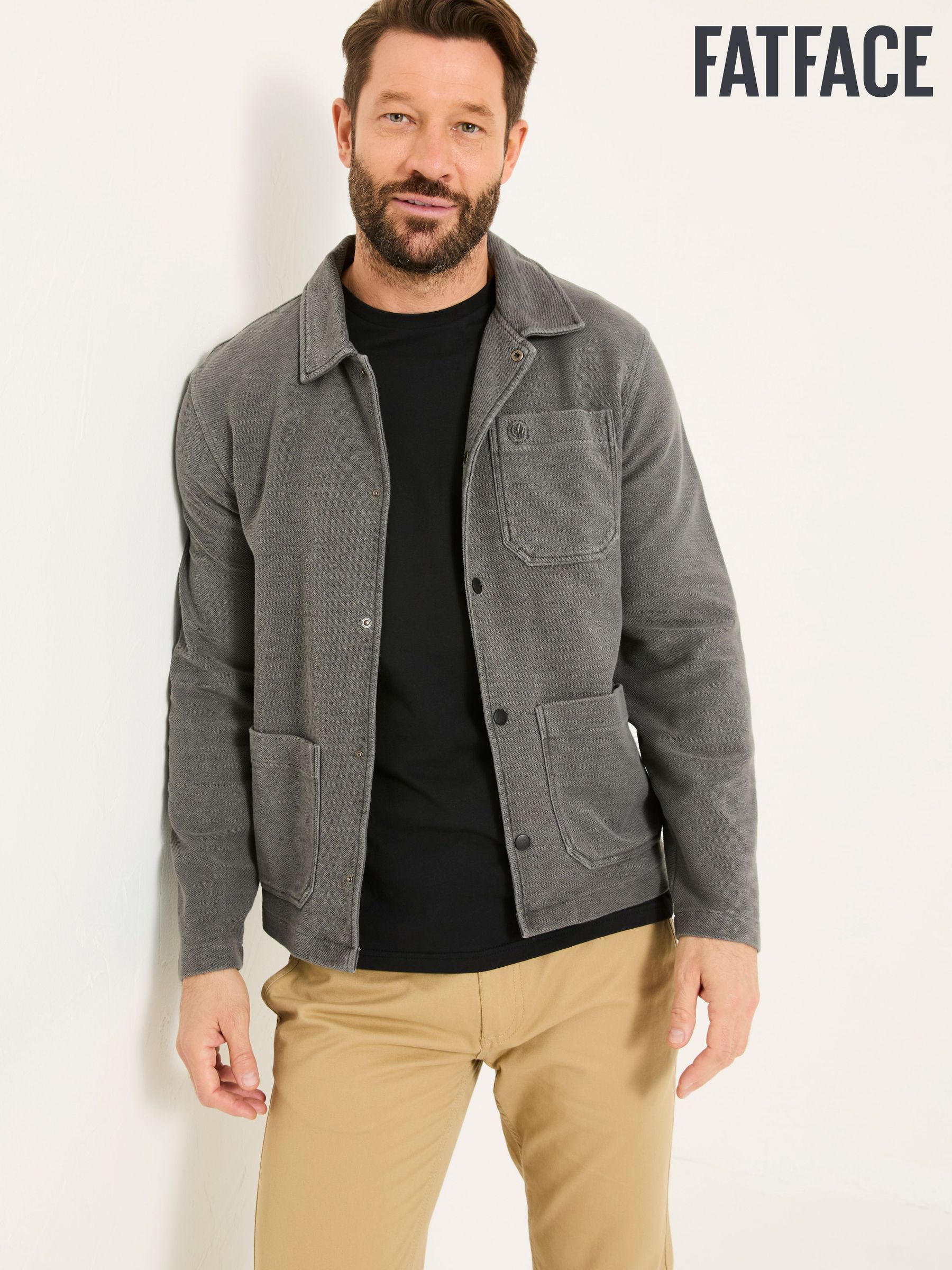 Grey 100% Cotton Lowe Loop Back Light weight Jacket (AB4157) | $95