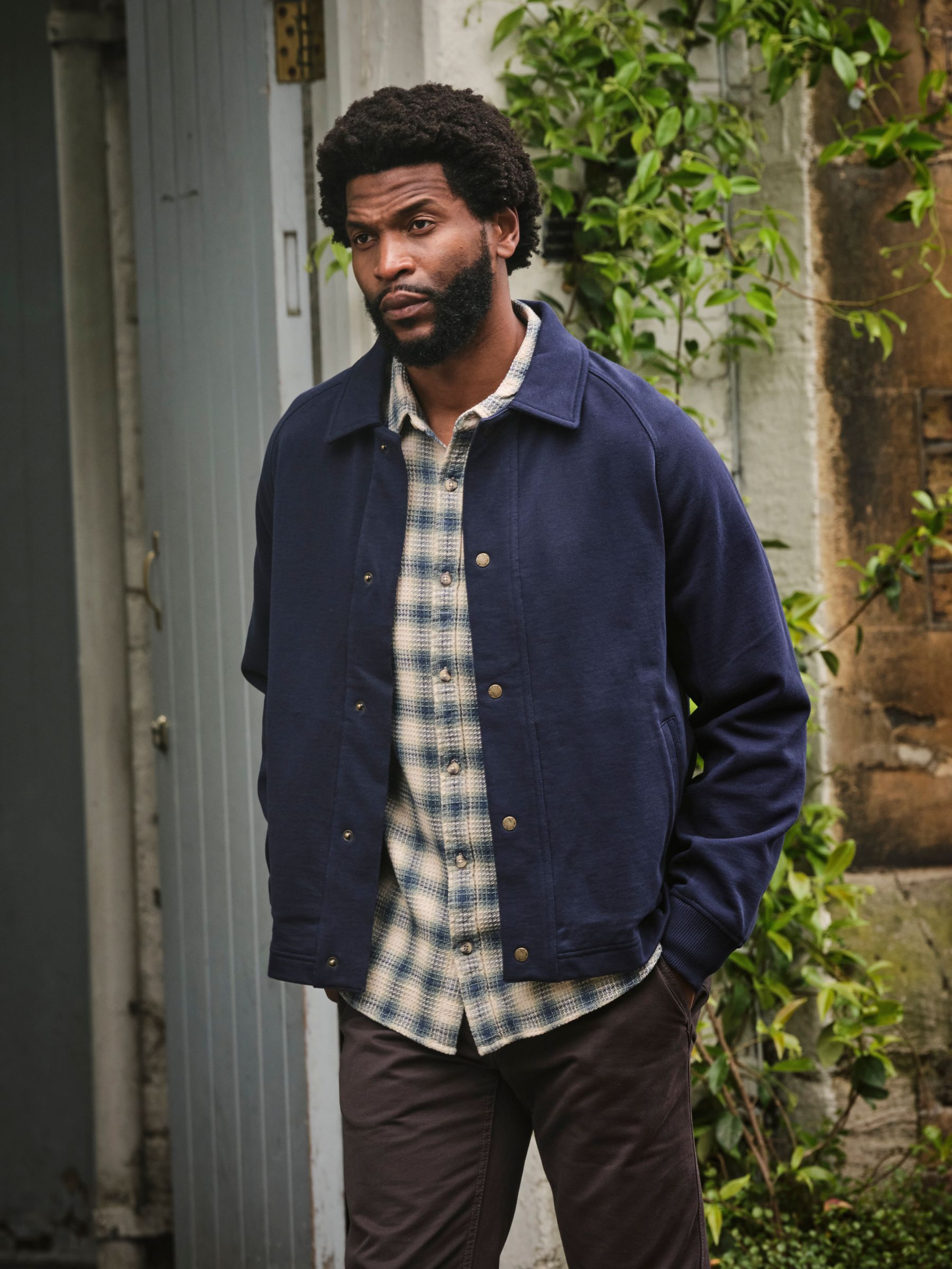 Harrington Navy Harrington Sweat Jacket (AB4158) | $119