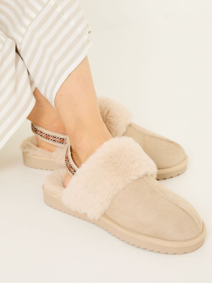Kaia Natural Strap Slipper (AB4488) | €31