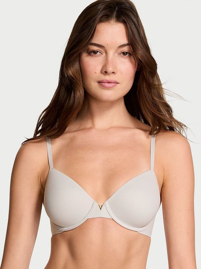 Silver Pearl Grey Lightly Lined Full Cup Bra (AB5164) | €52