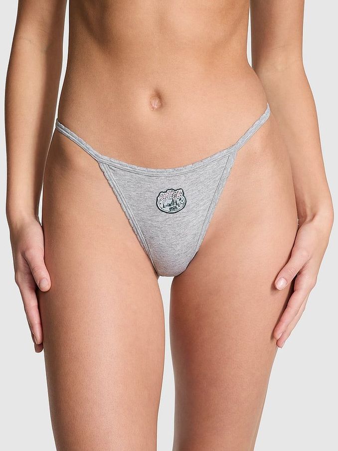 Grey Heather G String Cotton Knickers (AB5187) | €10.50