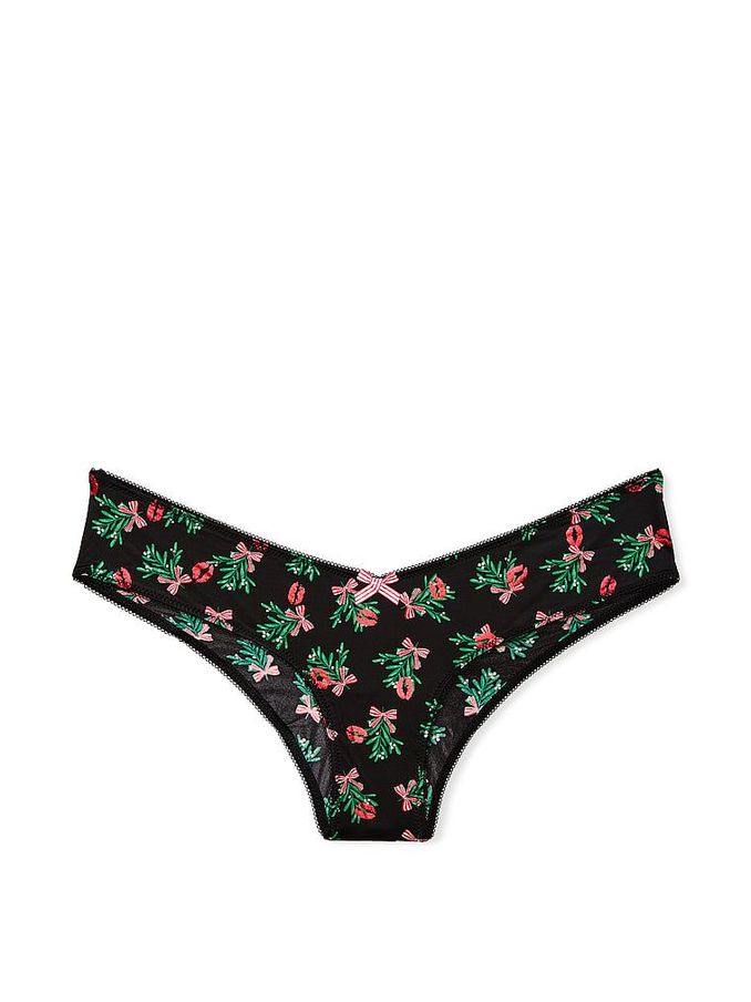 Black Mistletoe Cheeky Knickers (AB5209) | €10