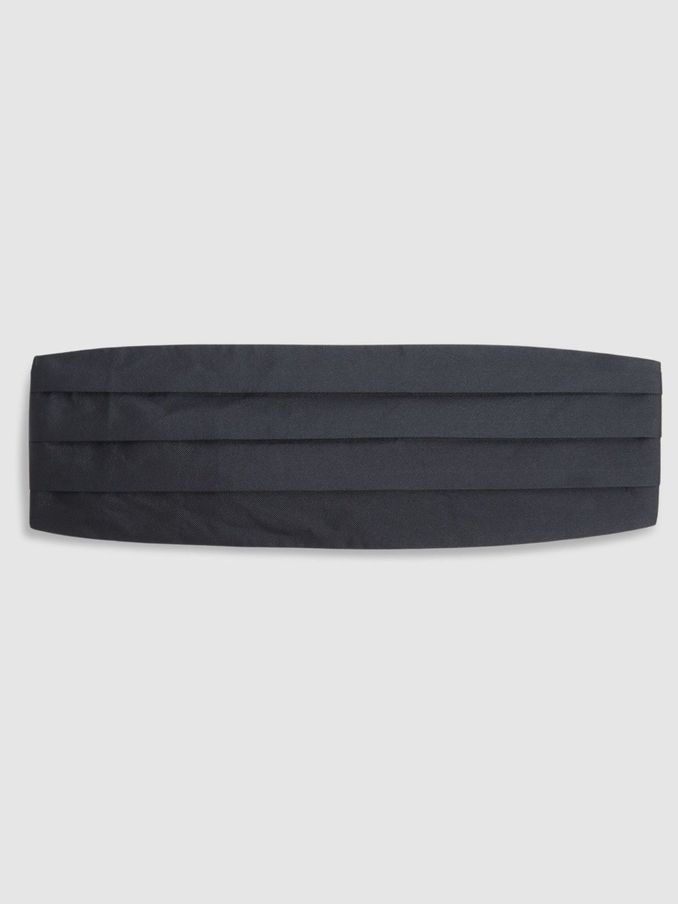 Silk Cummerbund in Navy (AB5963) | US$45