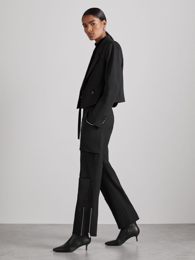 Atelier Zipped Crepe Trousers in Black (AB8224) | €158