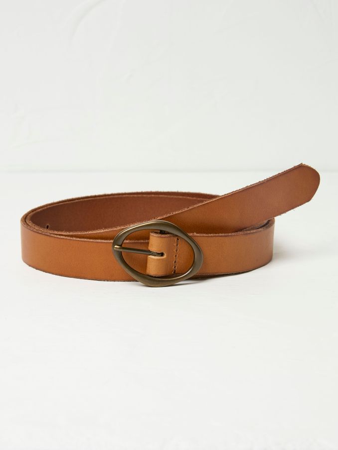 Tan Brown Buckle Interest Leather Belt (AB8226) | $46