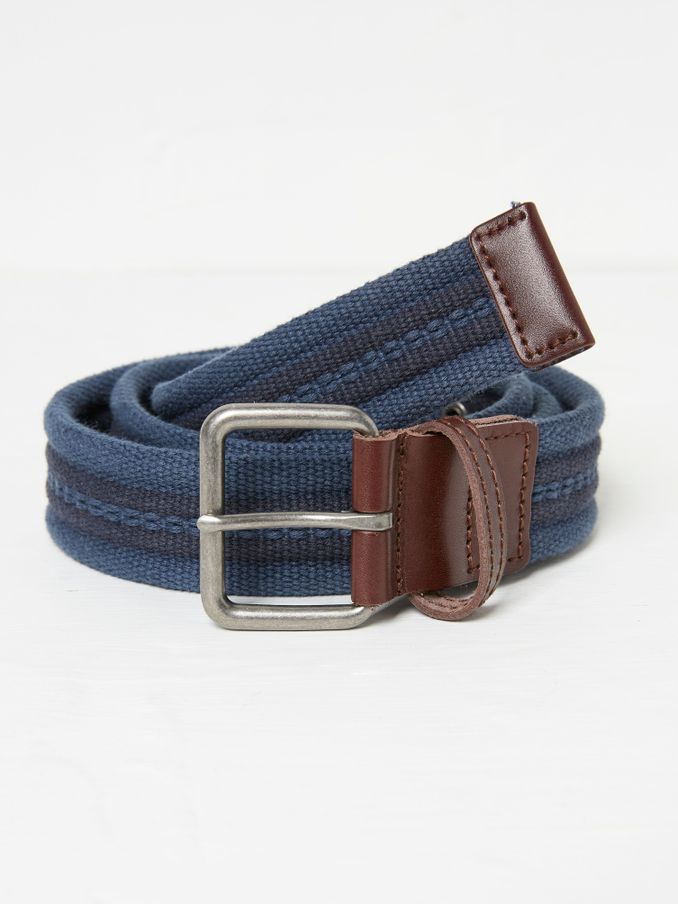 Navy Blue Kai Webbing Belt (AB8233) | $28