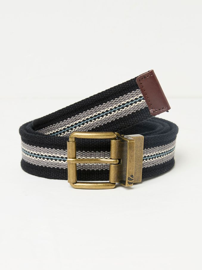 Washed Black Reversible Webbing Belt (AB8234) | $34