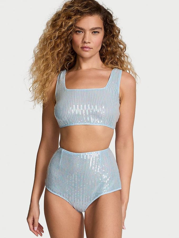 Light Blue Sequin Short Pyjama Set (AB8450) | €86