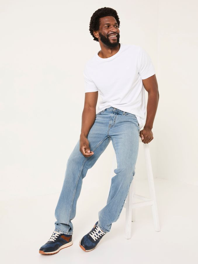 Light Vintage Blue Straight Fit Jeans (AC1811) | €77.50
