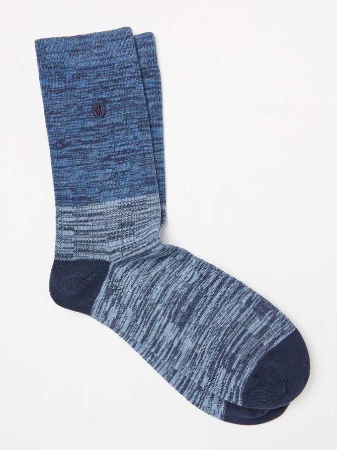 Blue Textured Socks (AC3177) | $12