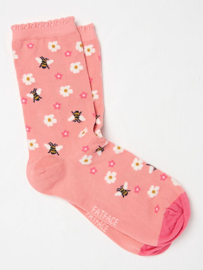 Pink Daisy Bee Women's Socks (AC3237) | $10