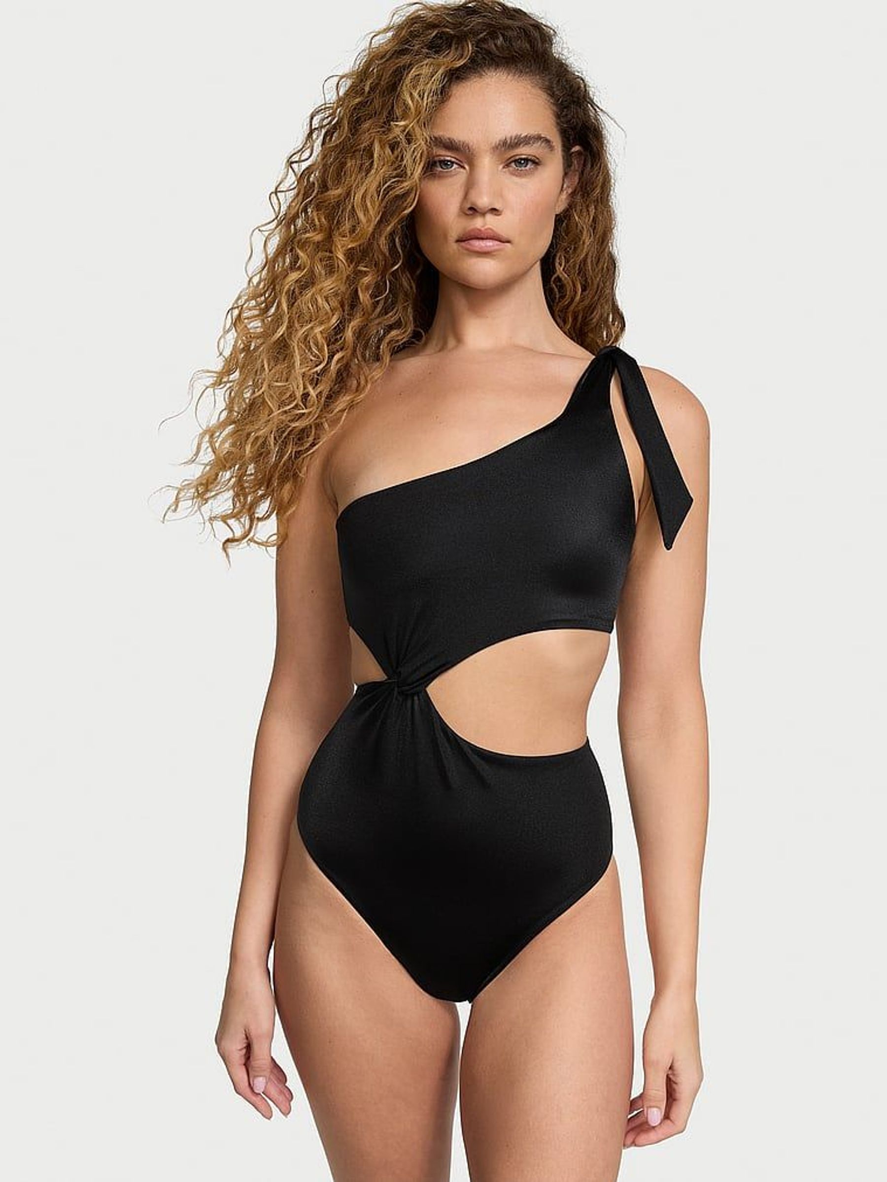 Black One Shoulder Swimsuit (AC3299) | €86