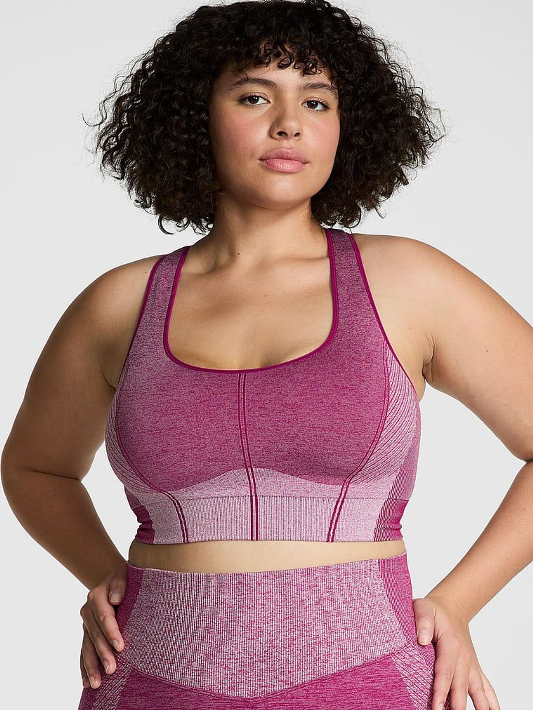 Thriller Purple Marl Seamless Sports Bra (AC3309) | €30