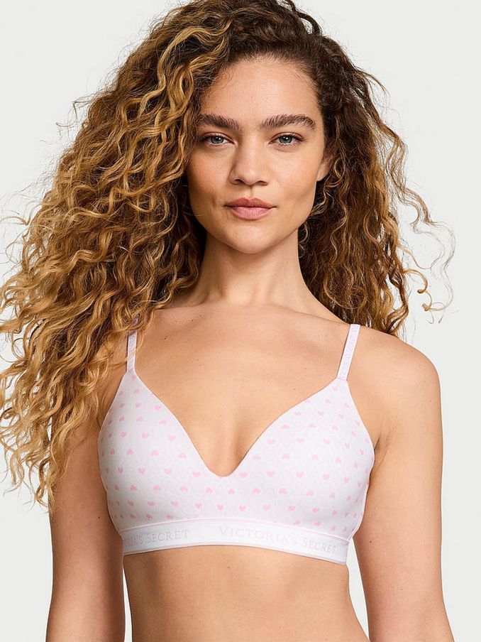 White Heart Lockup Non Wired Lightly Lined Bra (AC3521) | €40