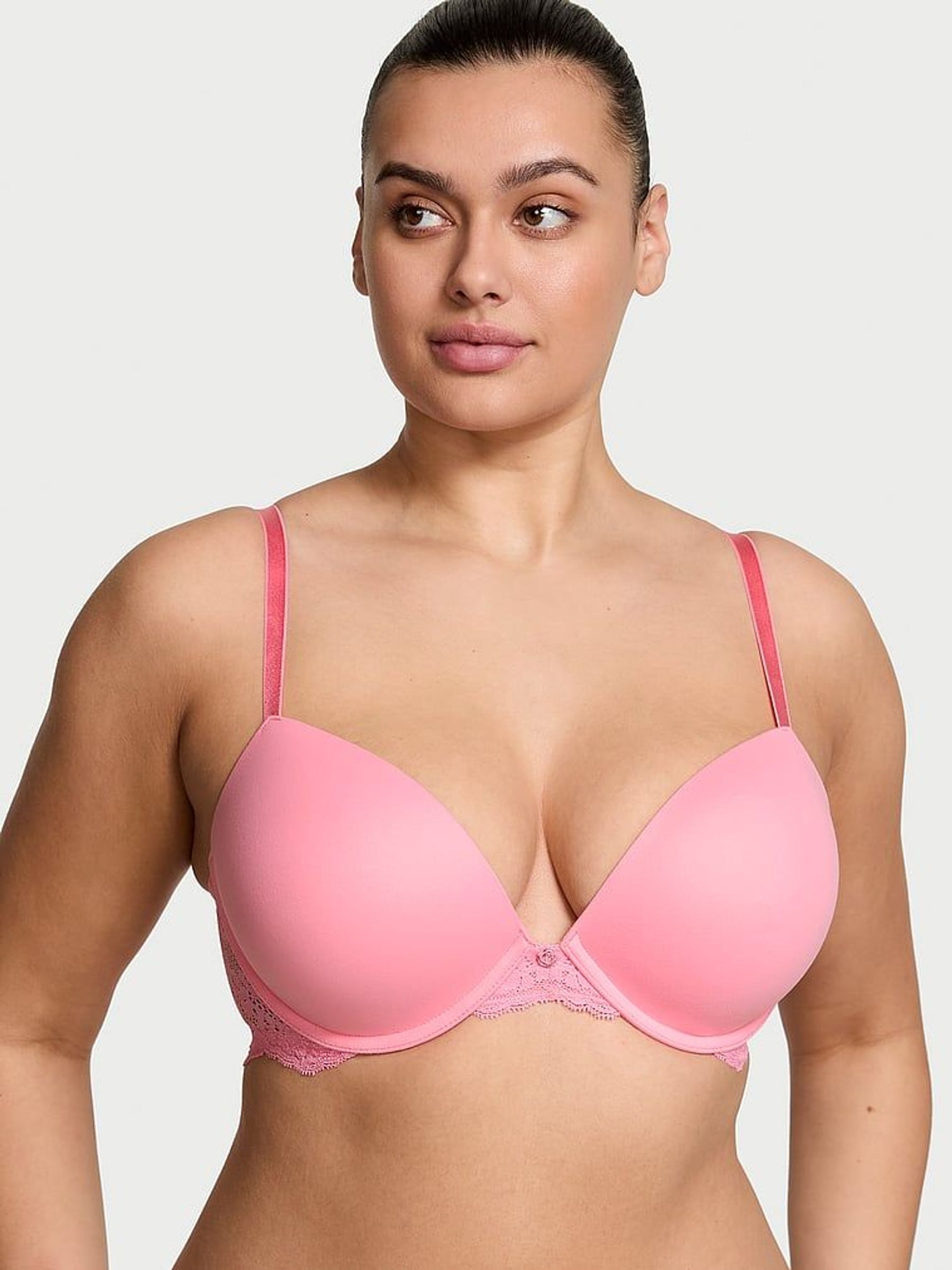 Pink Hope Lace Trim Push Up Bra (AC3542) | €52