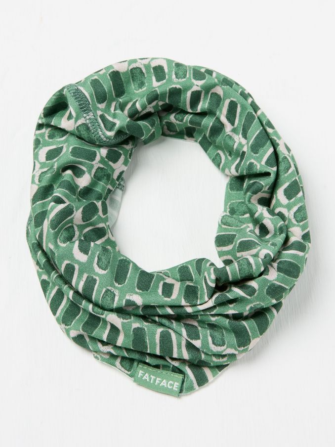 Green Geometric Print Multi Use Snood (AC3588) | €16.50